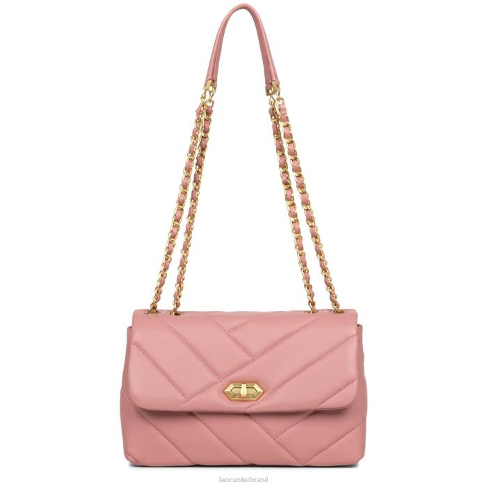 mulheres Lancaster Paris rosa cender bolsa crossbody croise matelassê RBF42146