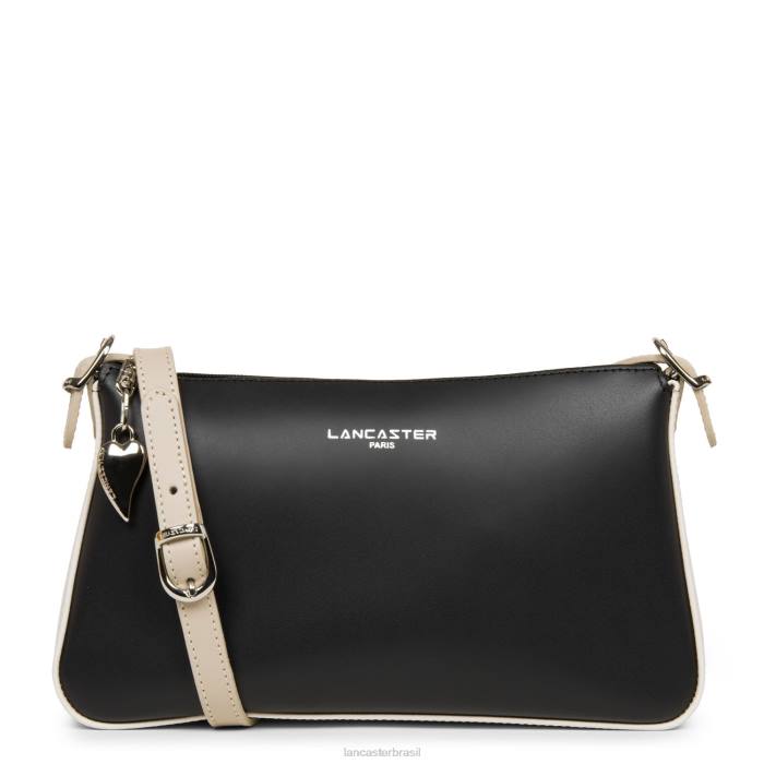 mulheres Lancaster Paris rosa noir-cru-galet bolsa crossbody lisa RBF41974