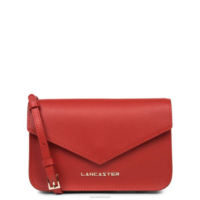 mulheres Lancaster Paris rouge bolsa crossbody pequena assinatura saffiano RBF4104