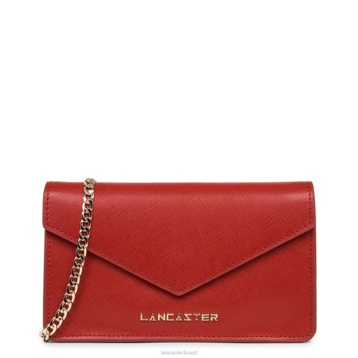 mulheres Lancaster Paris rouge bolsa crossbody pequena assinatura saffiano RBF4127