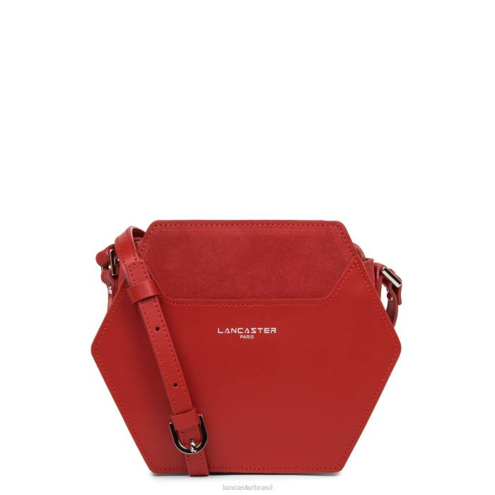 mulheres Lancaster Paris rouge bolsa crossbody pequena lisa ruche RBF42192
