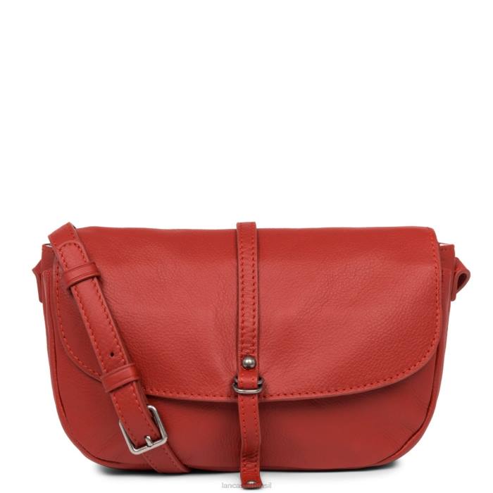 mulheres Lancaster Paris rouge bolsa crossbody pequena macia vintage nova RBF41921
