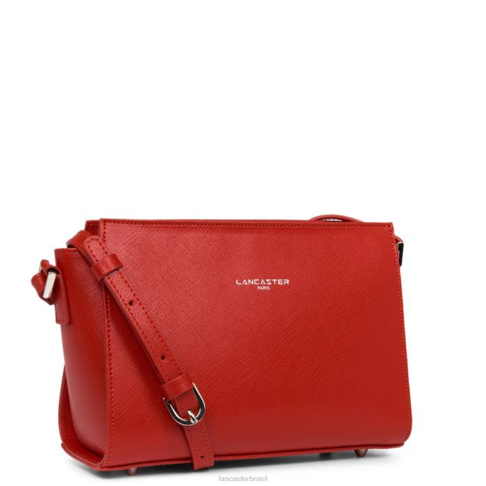 mulheres Lancaster Paris rouge bolsa crossbody saffiano intemporel RBF4803