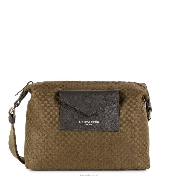 mulheres Lancaster Paris tabaco bolsa crossbody real damier tresse RBF42134