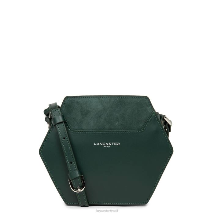 mulheres Lancaster Paris verde alpino bolsa crossbody pequena lisa ruche RBF42196