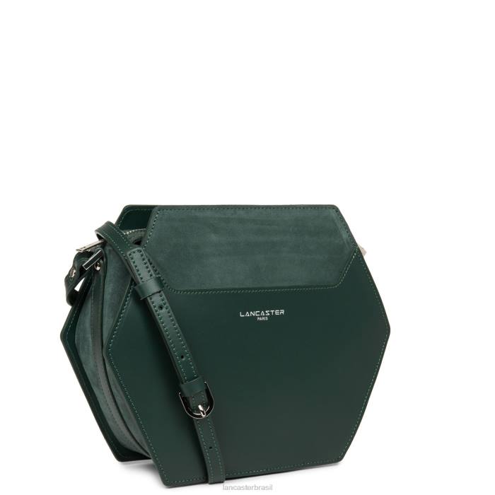 mulheres Lancaster Paris verde alpino m bolsa crossbody lisa ruche RBF42210