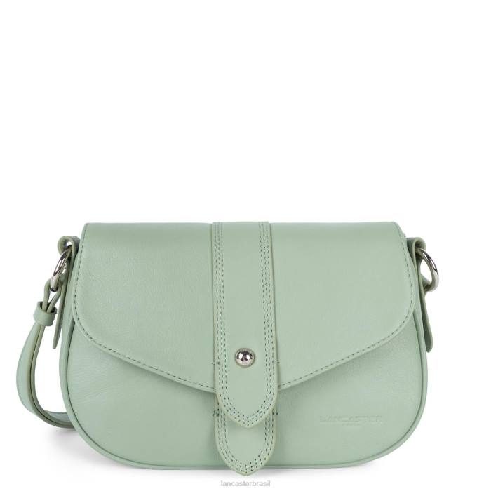 mulheres Lancaster Paris verde cinza bolsa crossbody com gravata macia RBF41558