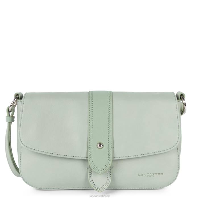 mulheres Lancaster Paris verde cinza bolsa crossbody com gravata macia RBF41560