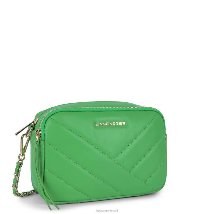 mulheres Lancaster Paris verde ecológico bolsa crossbody matelassê macio RBF41588