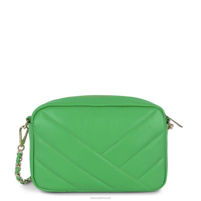 mulheres Lancaster Paris verde ecológico bolsa crossbody matelassê macio RBF41588