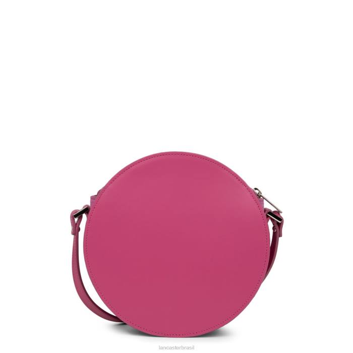 mulheres Lancaster Paris Fuxia bolsa redonda lisa lune RBF44333
