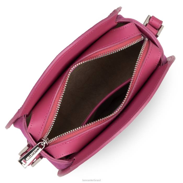 mulheres Lancaster Paris Fuxia bolsa redonda lisa lune RBF44333