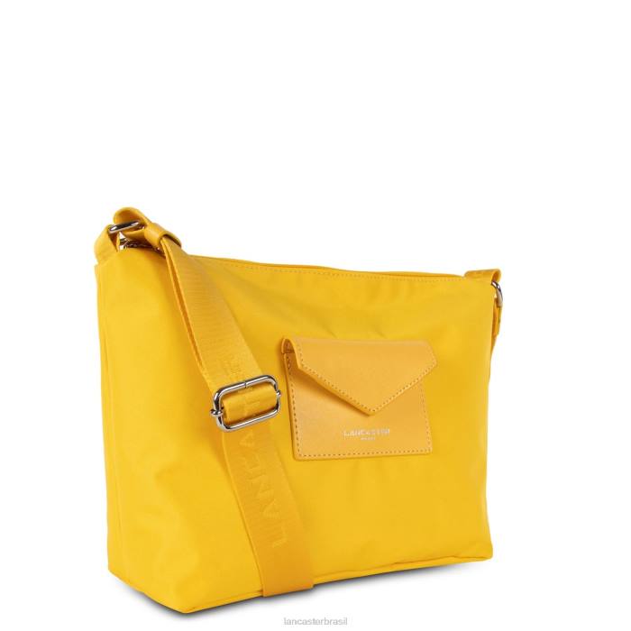 mulheres Lancaster Paris amarelo bolsa de ombro inteligente kba RBF43954