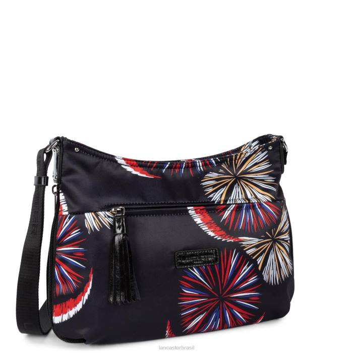 mulheres Lancaster Paris artifício bolsa de ombro pompom básica RBF44043