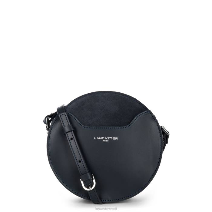 mulheres Lancaster Paris azul fonce bolsa redonda lisa lune RBF44321