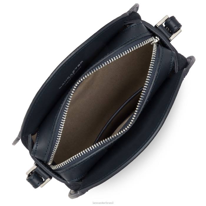 mulheres Lancaster Paris azul fonce bolsa redonda lisa lune RBF44321