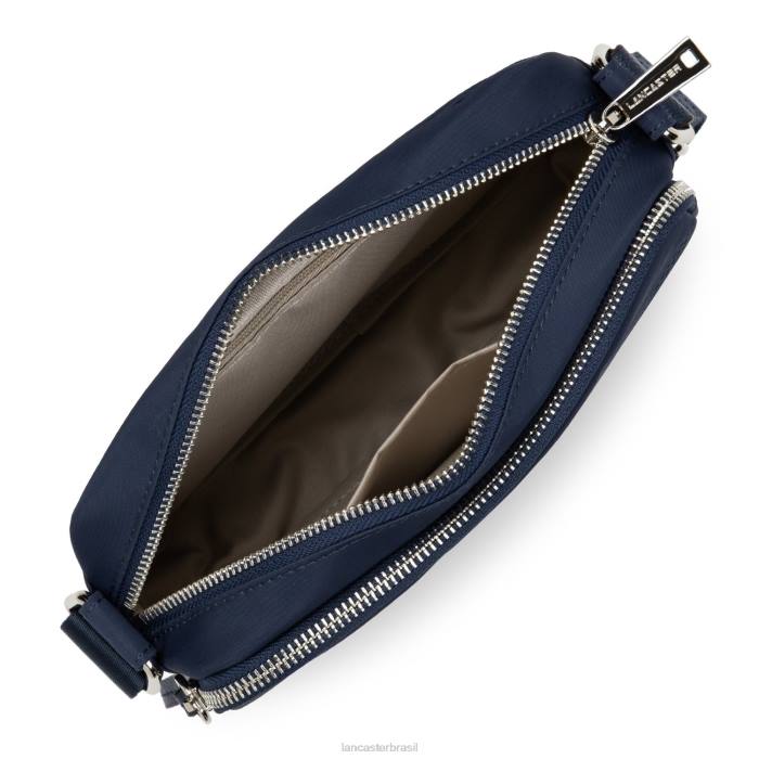 mulheres Lancaster Paris azul fonce bolsa repórter m básica premium RBF44069