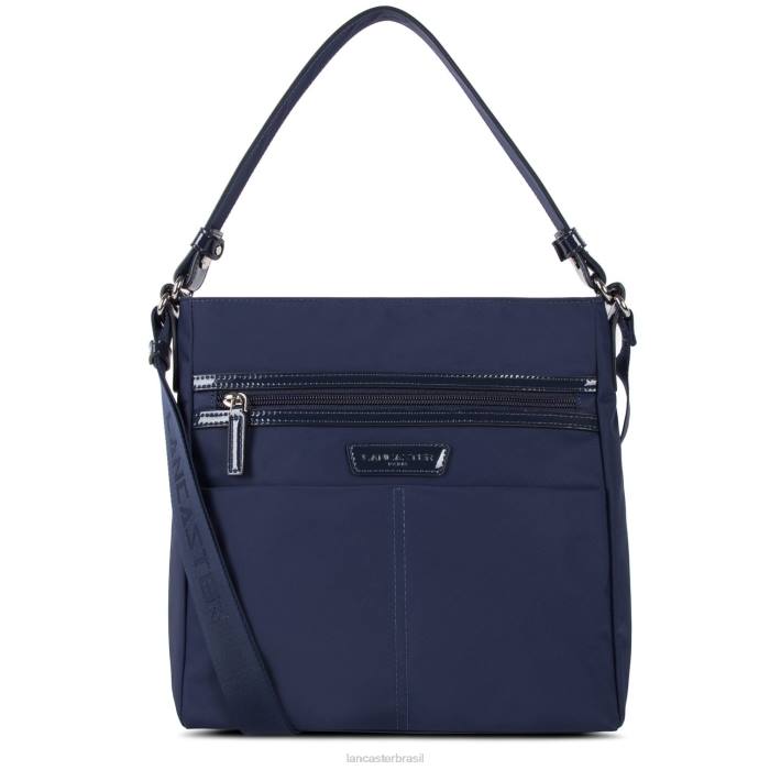 mulheres Lancaster Paris azul fonce bolsa tiracolo básica verni RBF44127