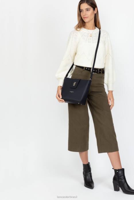 mulheres Lancaster Paris azul fonce bolsa tiracolo city mae RBF44292