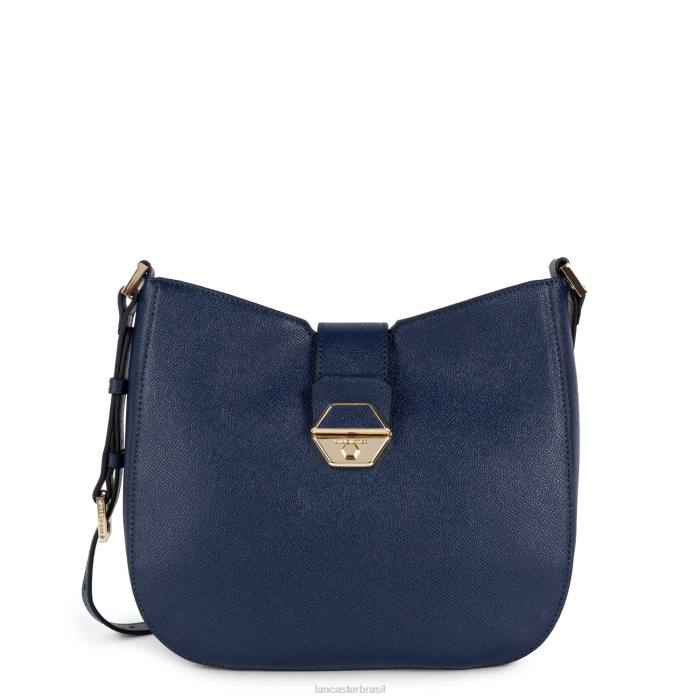 mulheres Lancaster Paris azul fonce bolsa tiracolo delphino RBF42495