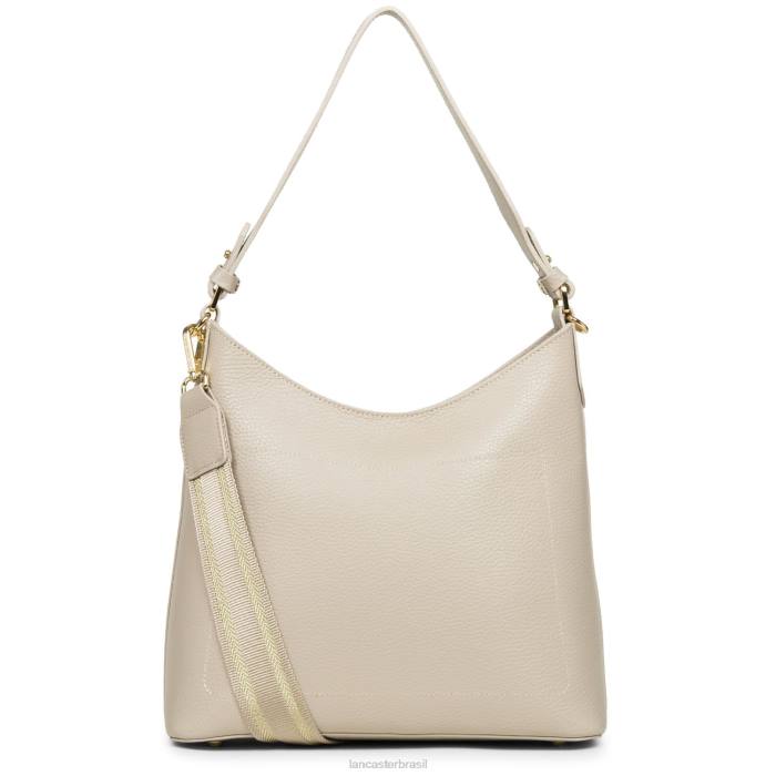 mulheres Lancaster Paris bege-em-laranja bolsa de ombro foulonne dupla RBF44344
