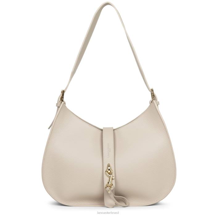 mulheres Lancaster Paris bege-em-laranja bolsa de ombro foulonne gancho duplo RBF43806