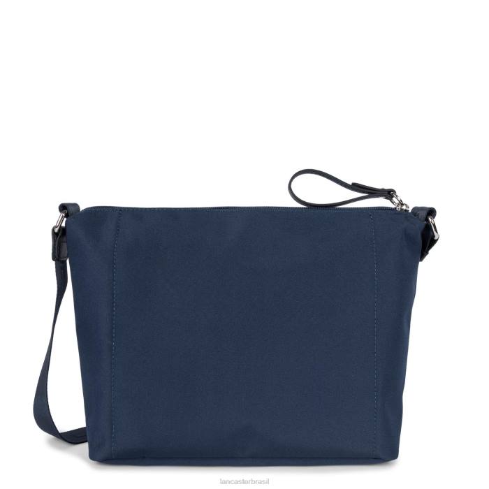 mulheres Lancaster Paris bleu fonce-bleu paon bolsa de ombro inteligente kba RBF43968