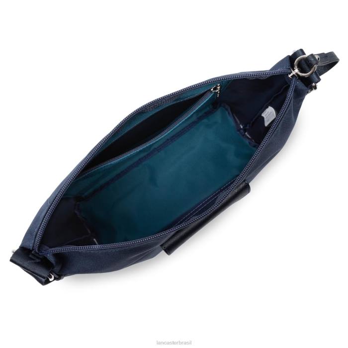 mulheres Lancaster Paris bleu fonce-bleu paon bolsa de ombro inteligente kba RBF43968