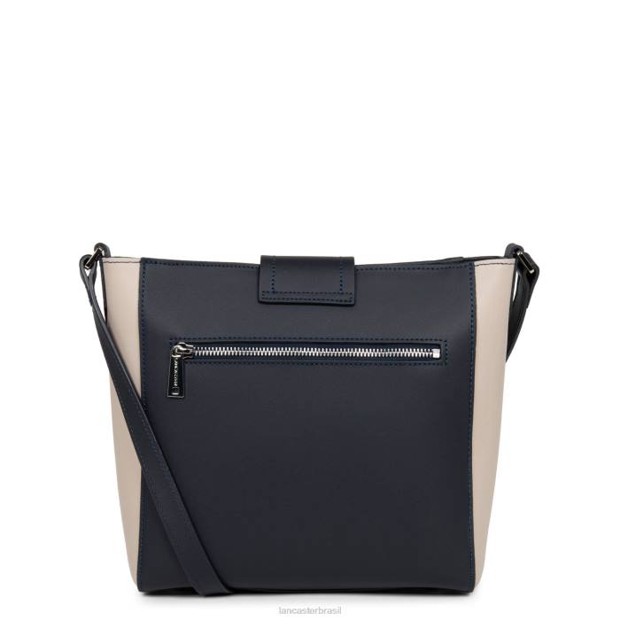 mulheres Lancaster Paris bleu fonce-galet rosa bolsa tiracolo city mae RBF44302