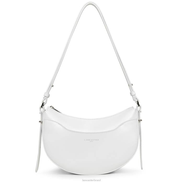 mulheres Lancaster Paris branco bolsa meia lua suave ace RBF4423