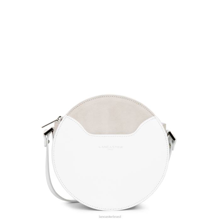 mulheres Lancaster Paris branco bolsa redonda lisa lune RBF44334