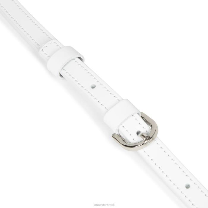 mulheres Lancaster Paris branco bolsa redonda lisa lune RBF44334