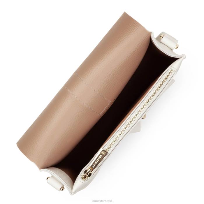 mulheres Lancaster Paris branco casse-in-nu bolsa de ombro foulonne gancho duplo RBF43785