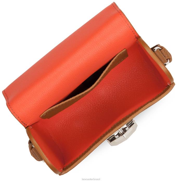 mulheres Lancaster Paris camelo bolsa box leo RBF44454