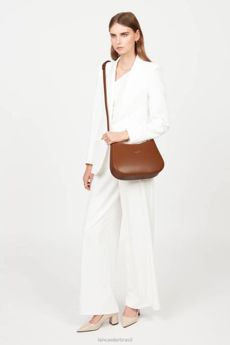 mulheres Lancaster Paris camelo bolsa de ombro suave ace RBF43200