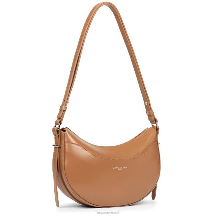 mulheres Lancaster Paris camelo bolsa meia lua suave ace RBF4418