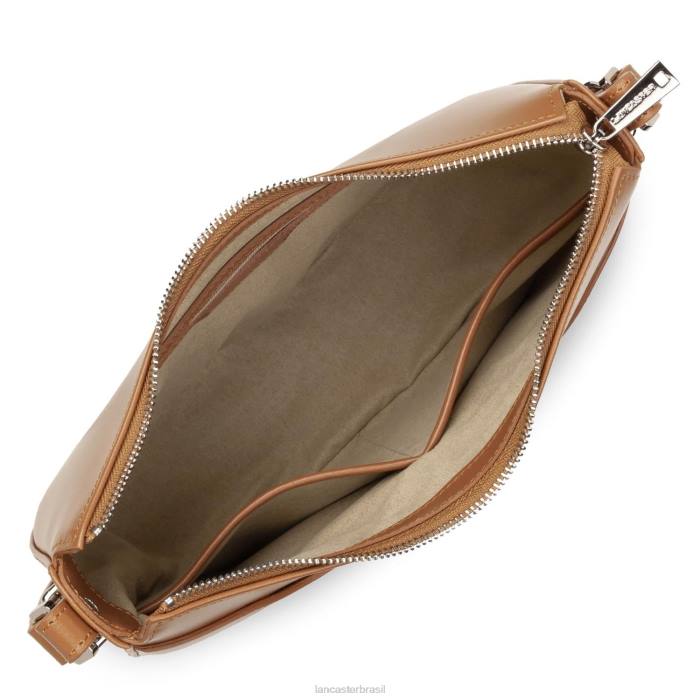mulheres Lancaster Paris camelo bolsa meia lua suave ace RBF4418
