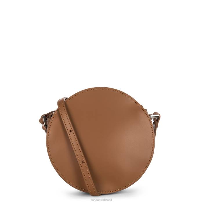 mulheres Lancaster Paris camelo bolsa redonda lisa lune RBF44319