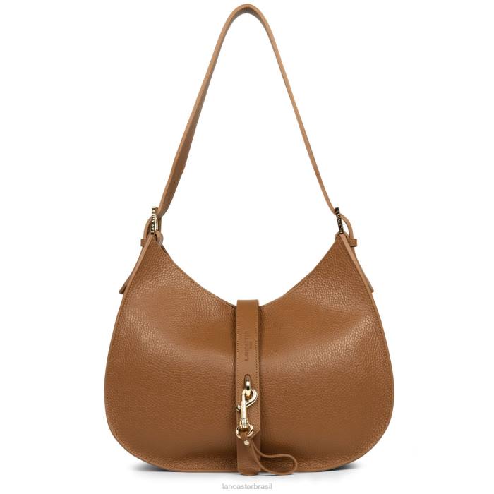 mulheres Lancaster Paris camelo em laranja bolsa de ombro foulonne gancho duplo RBF43808