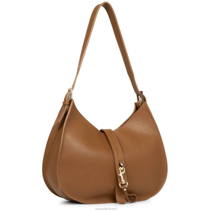 mulheres Lancaster Paris camelo em laranja bolsa de ombro foulonne gancho duplo RBF43808