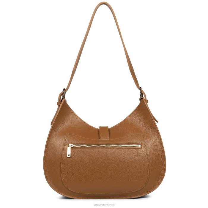 mulheres Lancaster Paris camelo em laranja bolsa de ombro foulonne gancho duplo RBF43808