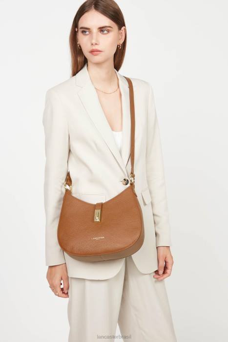 mulheres Lancaster Paris caramelo bolsa tiracolo foulonne milano RBF43781