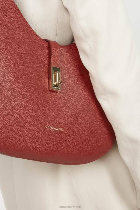 mulheres Lancaster Paris carmim bolsa de ombro grande foulonne milano RBF43750