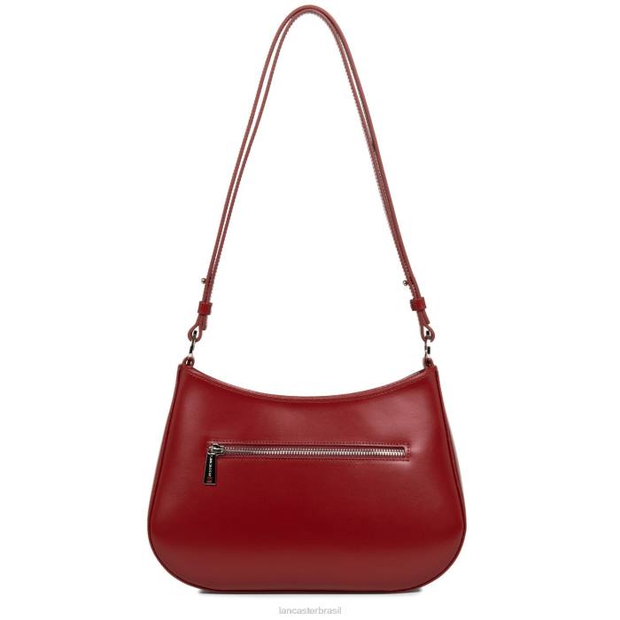 mulheres Lancaster Paris carmim bolsa de ombro suave ace RBF43197