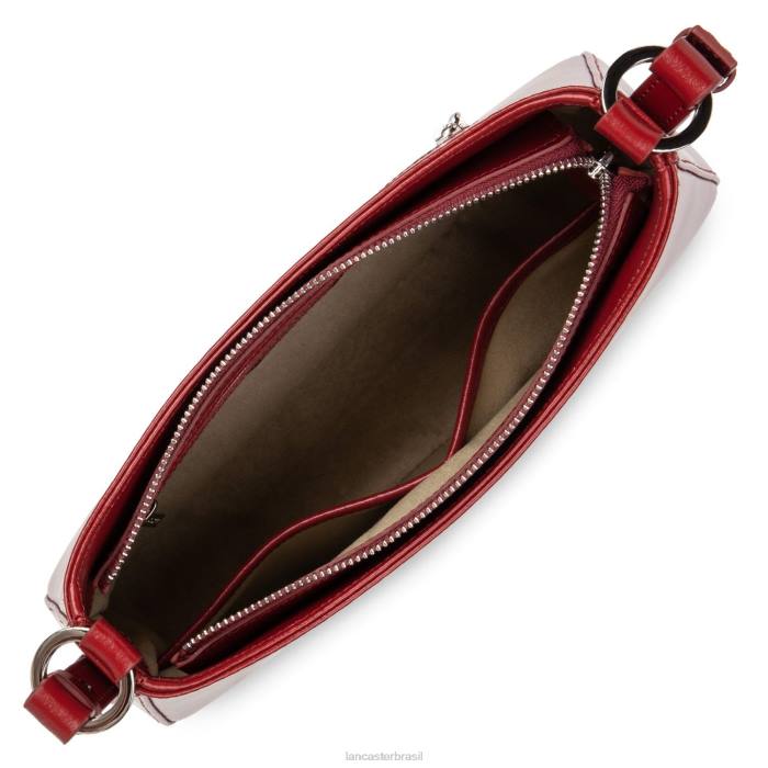 mulheres Lancaster Paris carmim bolsa de ombro suave ace RBF43197