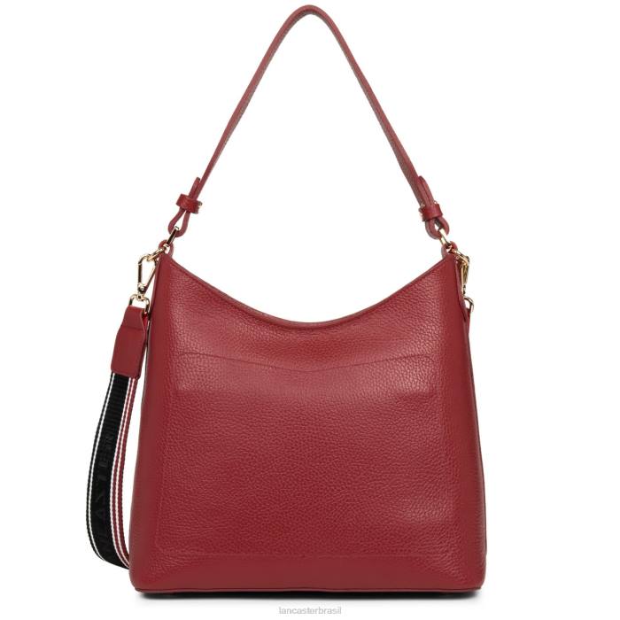 mulheres Lancaster Paris carmin-em-blush bolsa de ombro foulonne dupla RBF44341