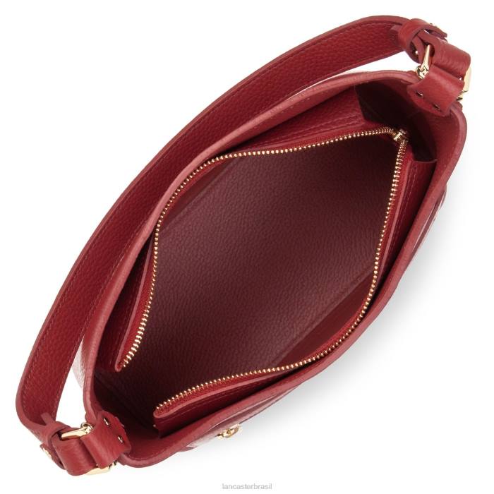 mulheres Lancaster Paris carmin-em-blush bolsa de ombro foulonne dupla RBF44341