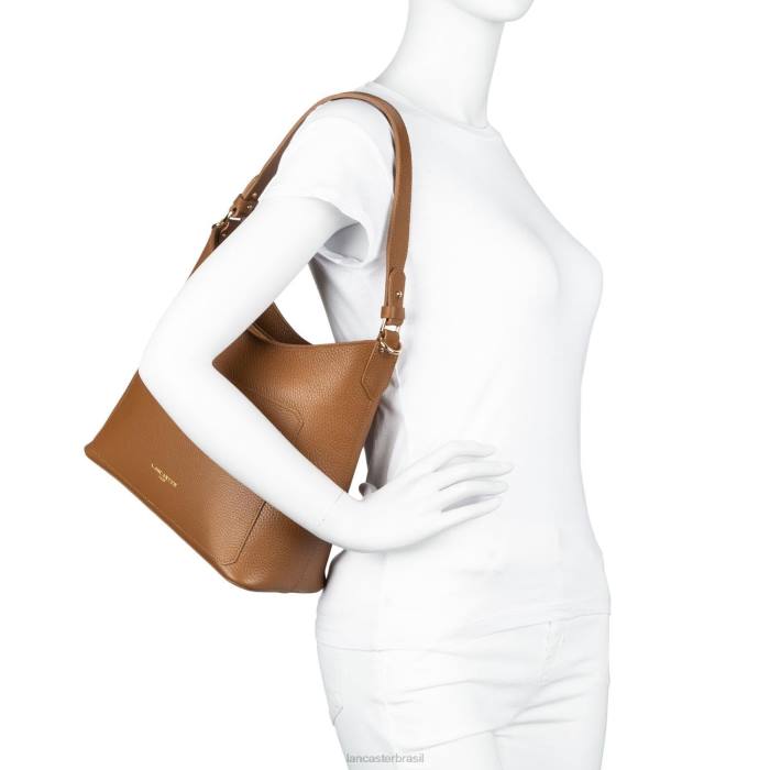 mulheres Lancaster Paris carmin-em-blush bolsa de ombro foulonne dupla RBF44341