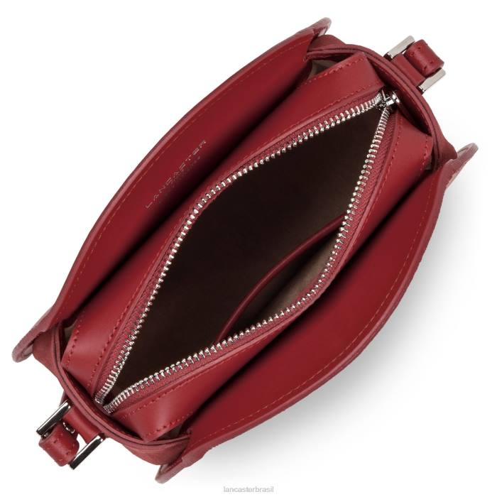 mulheres Lancaster Paris cereja bolsa redonda lisa lune RBF44335