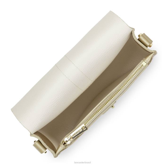 mulheres Lancaster Paris champanhe nu bolsa de ombro foulonne gancho duplo RBF43783